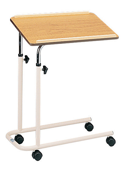 Tilting Overbed Table with castors. Product Code HLC-751C