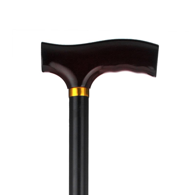Walking stick Timber Handle Adjustable Black Product Code 580BL
