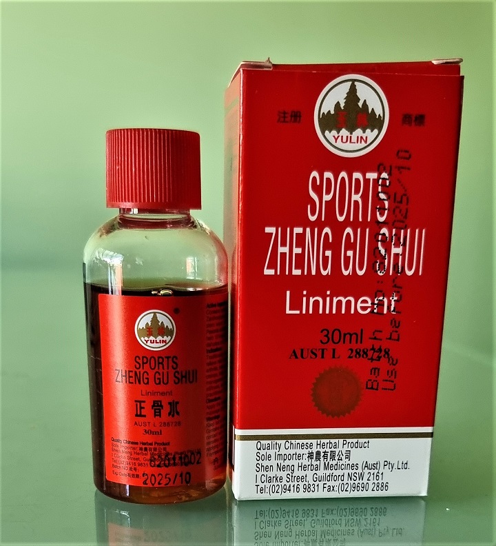 ZHENG GU SHUI Sports - Pain relief remedy liniment 30 ml bottle. Product Code PR-04 x 3
