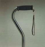 Swan Neck Adjustable Walking stick Black  Product Code 560BL