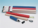 Foam tubing Cylindrical (9.5 mm ID x 28.5 mm OD) RED PK of 6 to build up handles for weak grip hands. Product Code PAT-625102