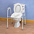 Overtoilet Aid with Ashby raised toilet seat. Product Code B1012